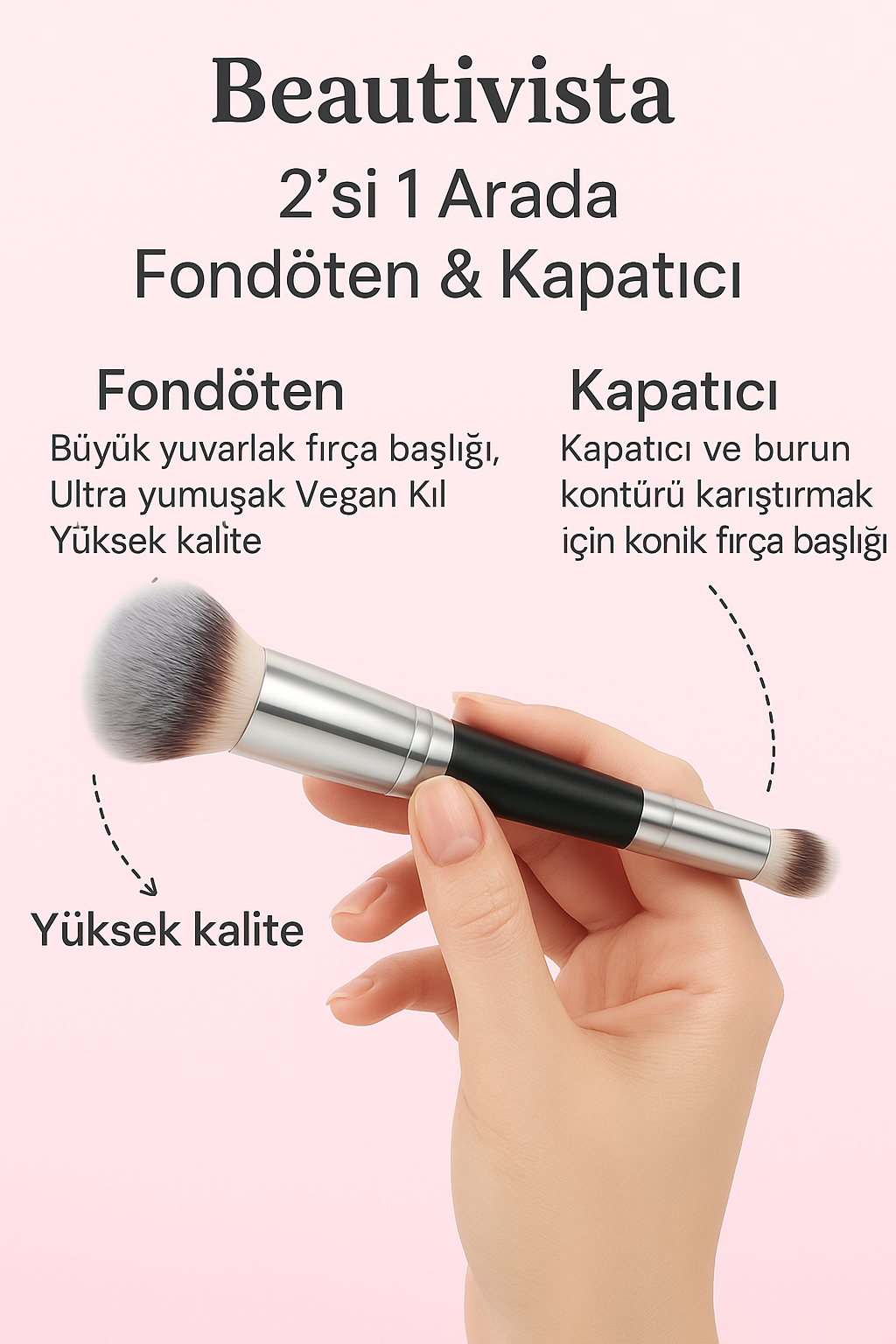 Fondöten Fırçası 2’si 1 Arada